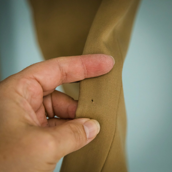 Brooks Brothers Size 8 Tan Beige Button Zip Full Length Lined Wool Dress Pants - Picture 2 of 7